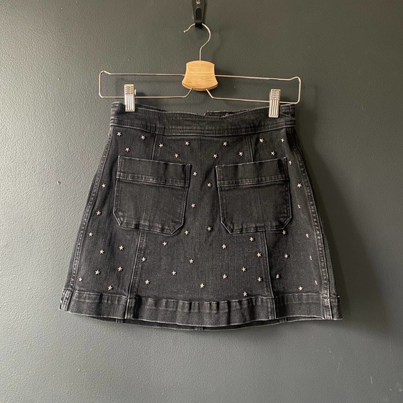 Madewell Black Mini Jean Skirt - Picture 4 of 11